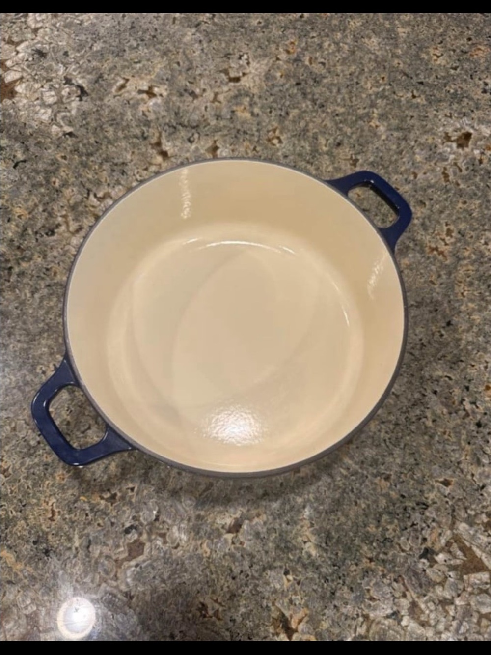 Chasseur Cast Iron Dutch Oven Blue Enameled Round Cocotte Cooking Pot